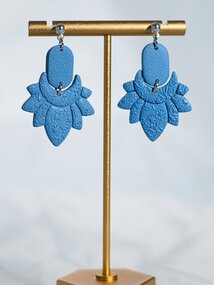 Light Blue Falda Earrings